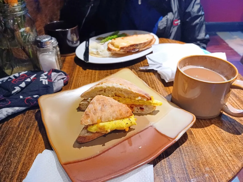 Egg and Cheese on Cabota Roll