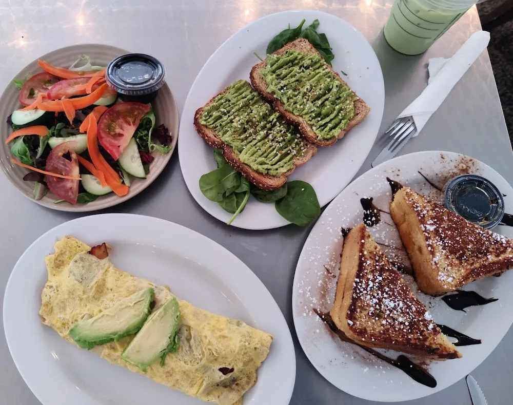 Nutella Stuffed French Toast Avocado Toast & Prosciutto Ham & Sausage Omelette